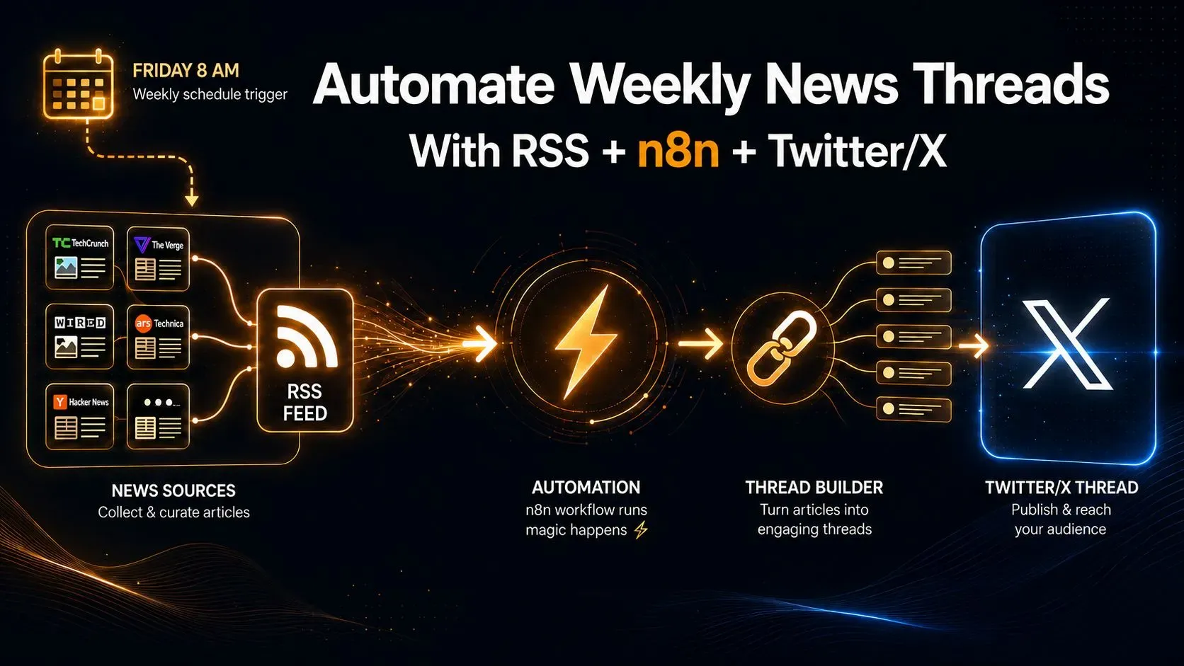 Automate a Weekly News Twitter Thread With n8n