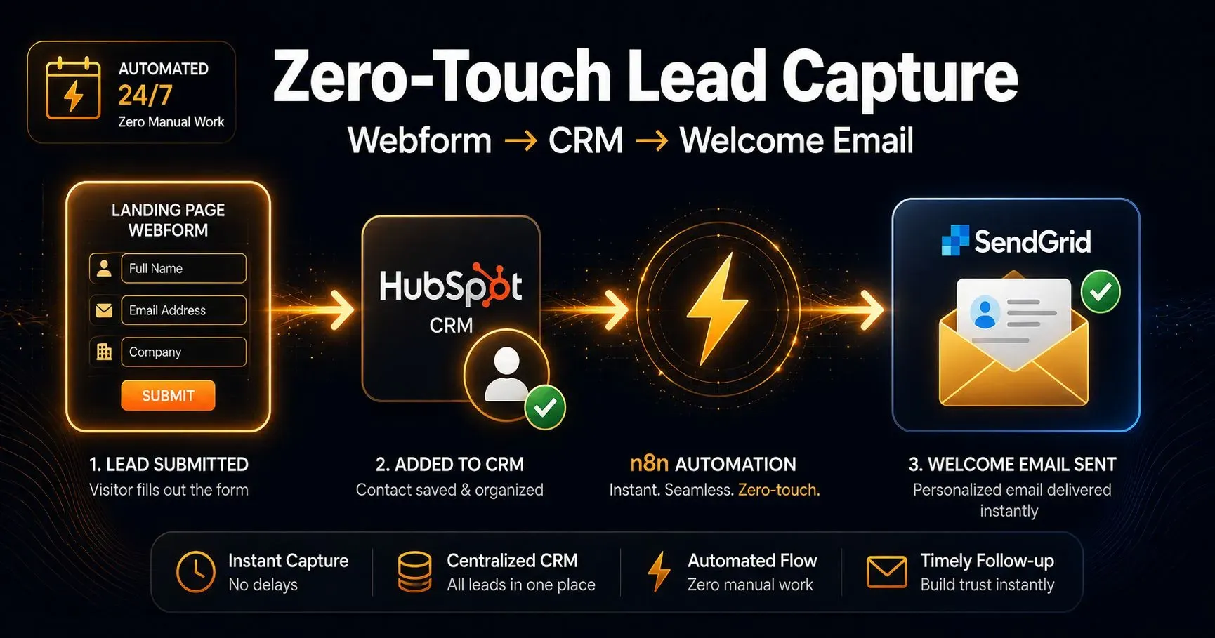 Build a Zero-Touch Lead Capture System With n8n